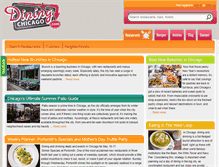 Tablet Screenshot of diningchicago.com